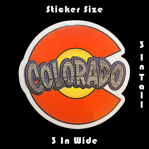 Wooden Colorado Sticker