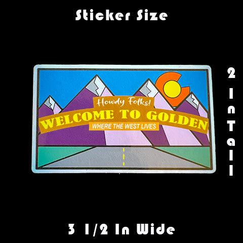 Golden Colorado Sticker